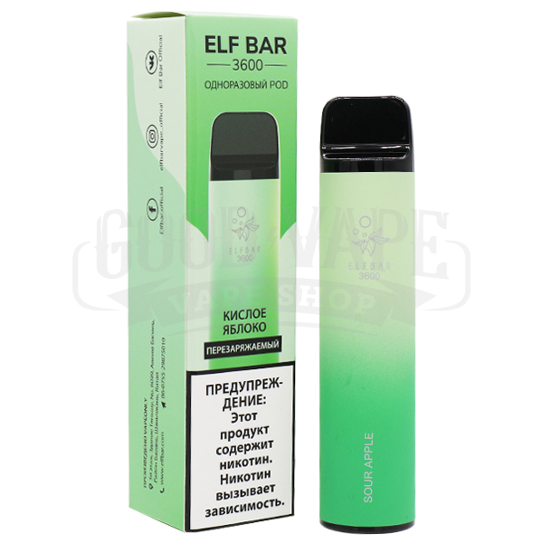 Elf Bar 3600 2% SE Sour Apple