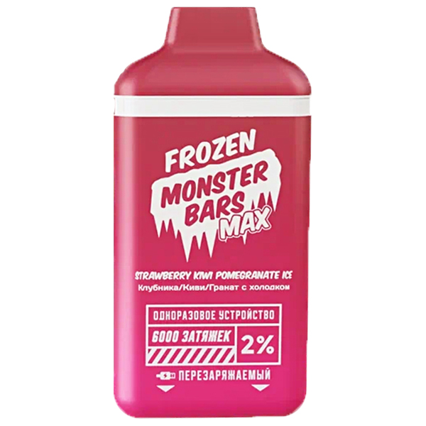 Monster Bars 6000 2% SE Strawberry Kiwi Pomegranate Ice