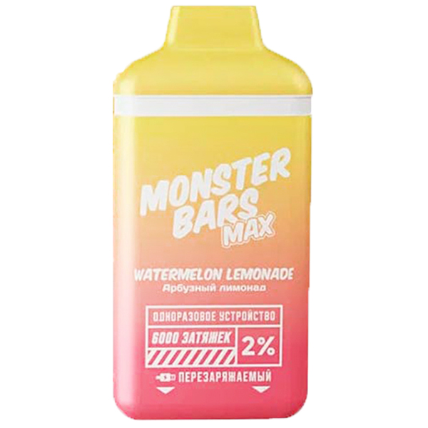 Monster Bars 6000 2% SE Watermelon Lemonade